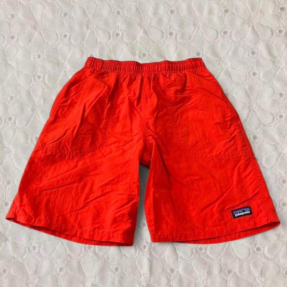 Patagonia Baggies Shorts Mens Large Red 5 Inch Inseam Nylon Swim Trunks Pocketed